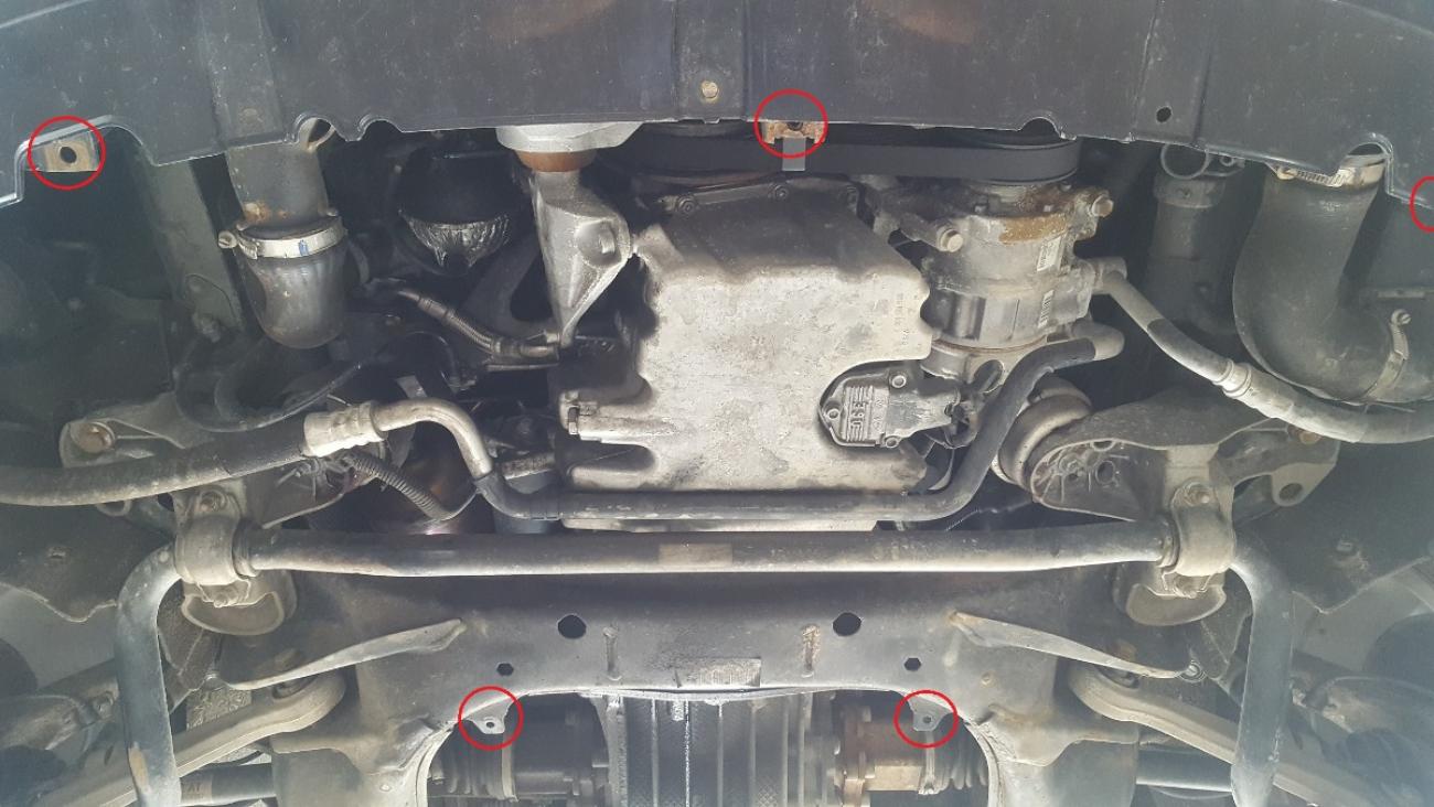 Engine skid plate Audi A4 B7 - 3