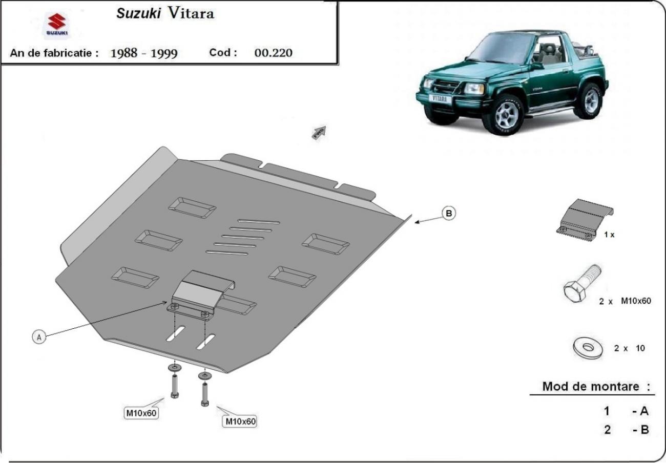 Gearbox skid plate for Suzuki Vitara - 2