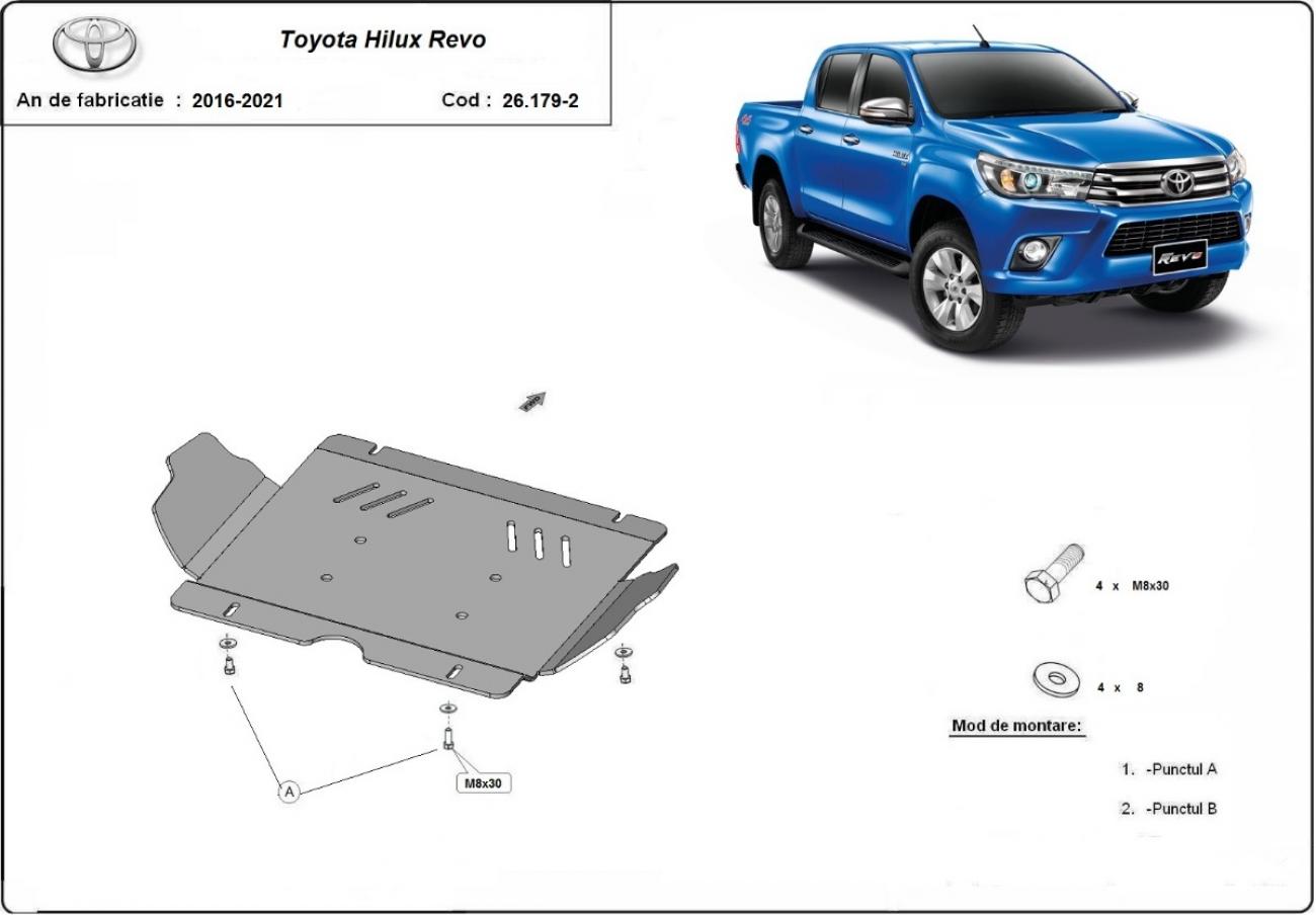 Engine skid plate metalic Toyota Hilux Revo - 2