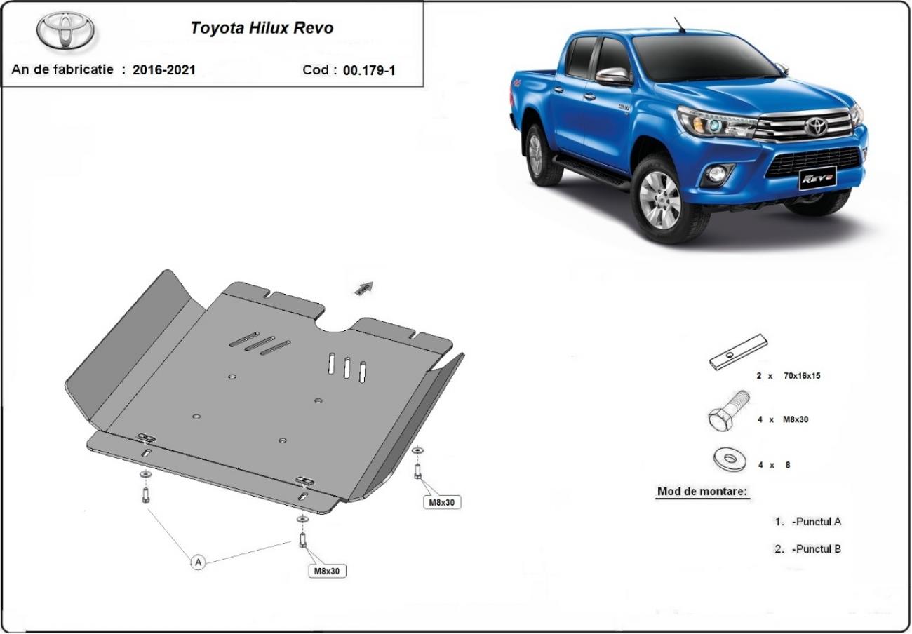Gearbox skid plate Toyota Hilux Revo - 2