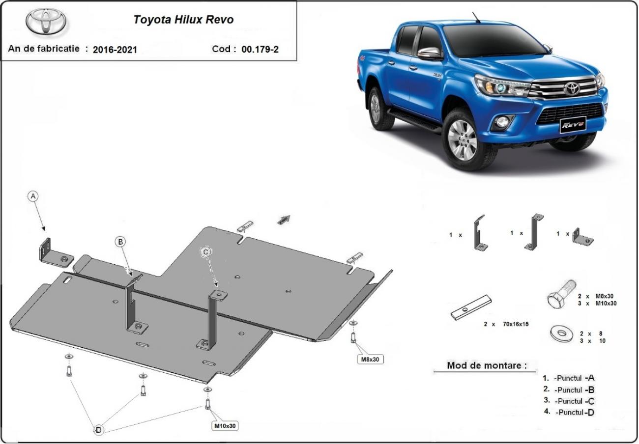 Differential skid plate Toyota Hilux Revo - 2