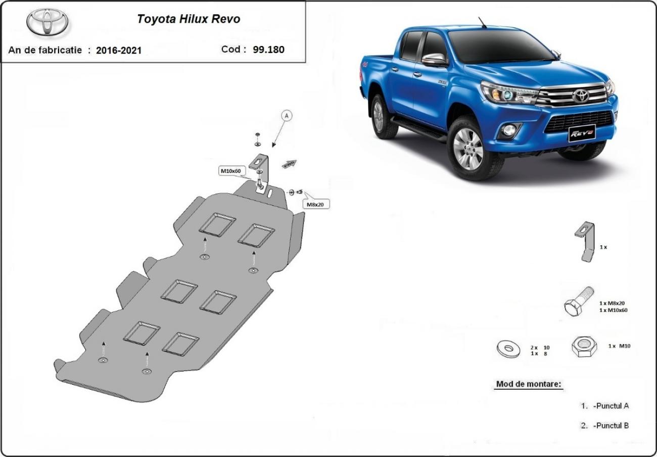 Fuel tank skid plate Toyota Hilux Revo - 2