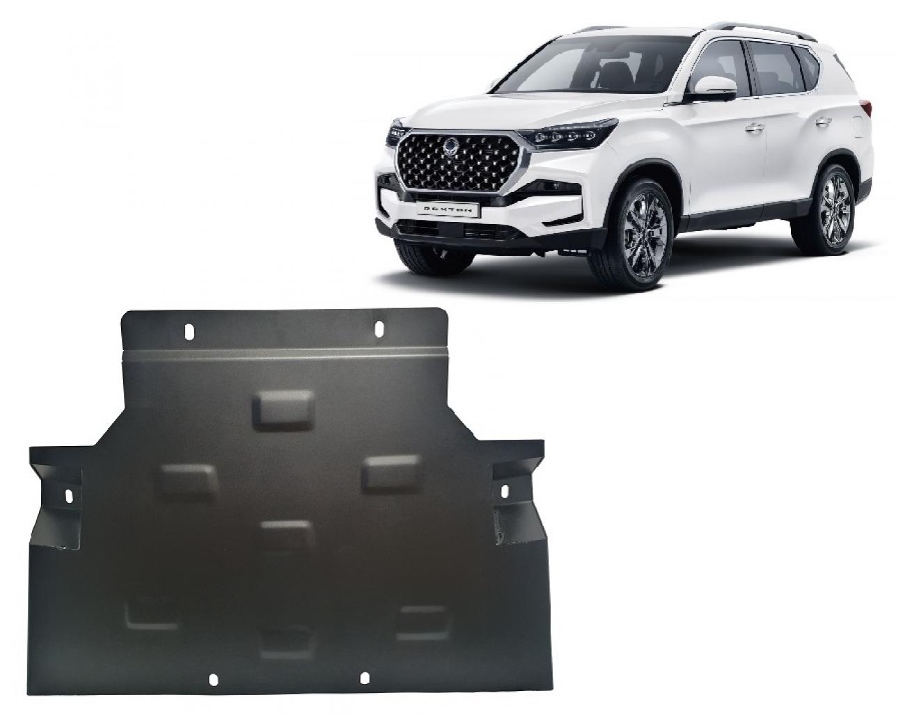 Gearbox skid plate for SsangYong Rexton