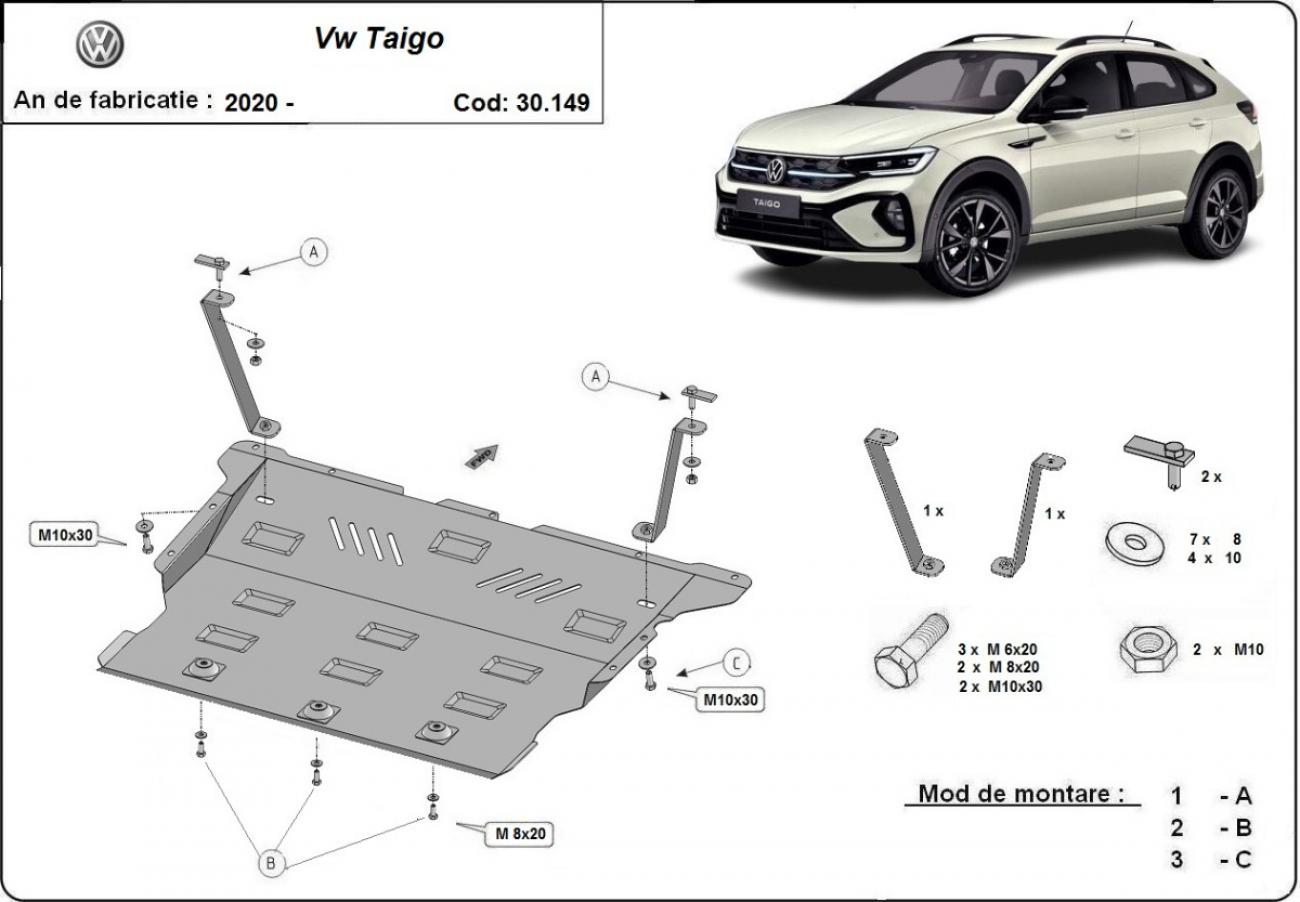 Engine skid plate VW Taigo - 2