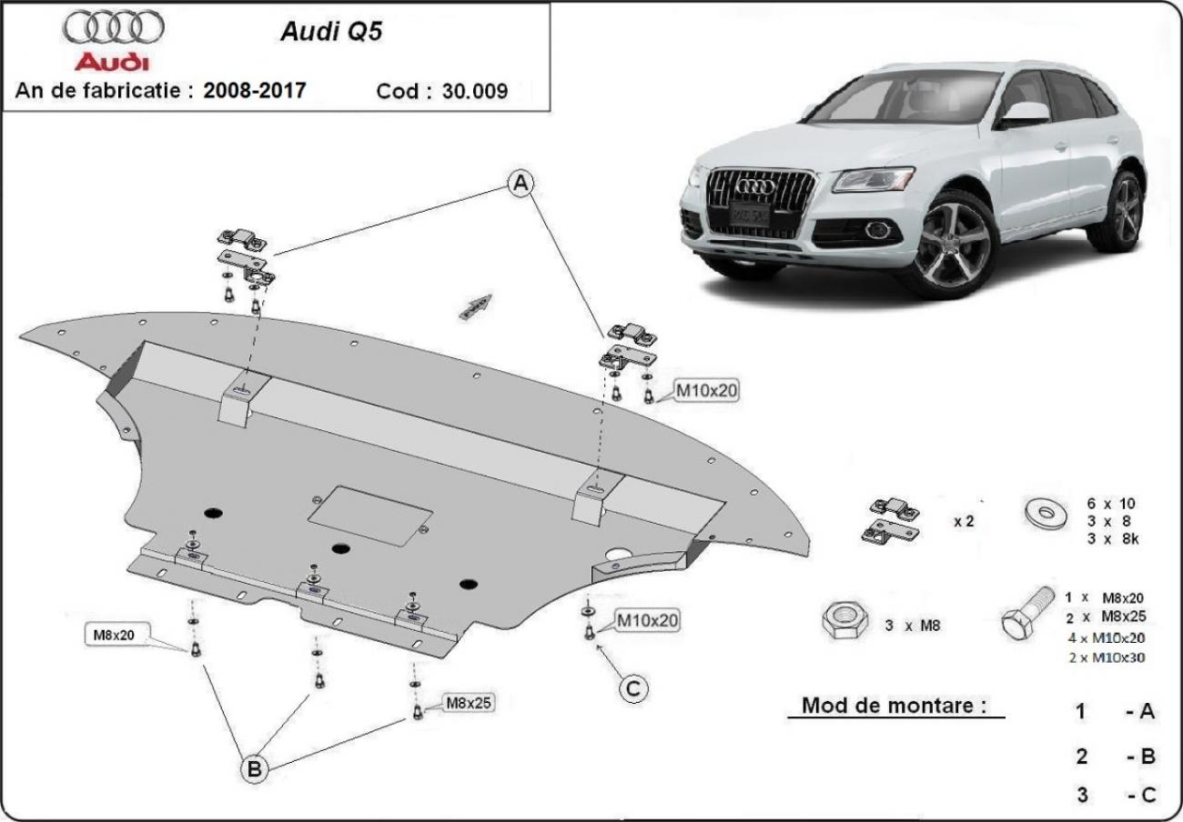 Engine skid plate Audi Q5 - 2