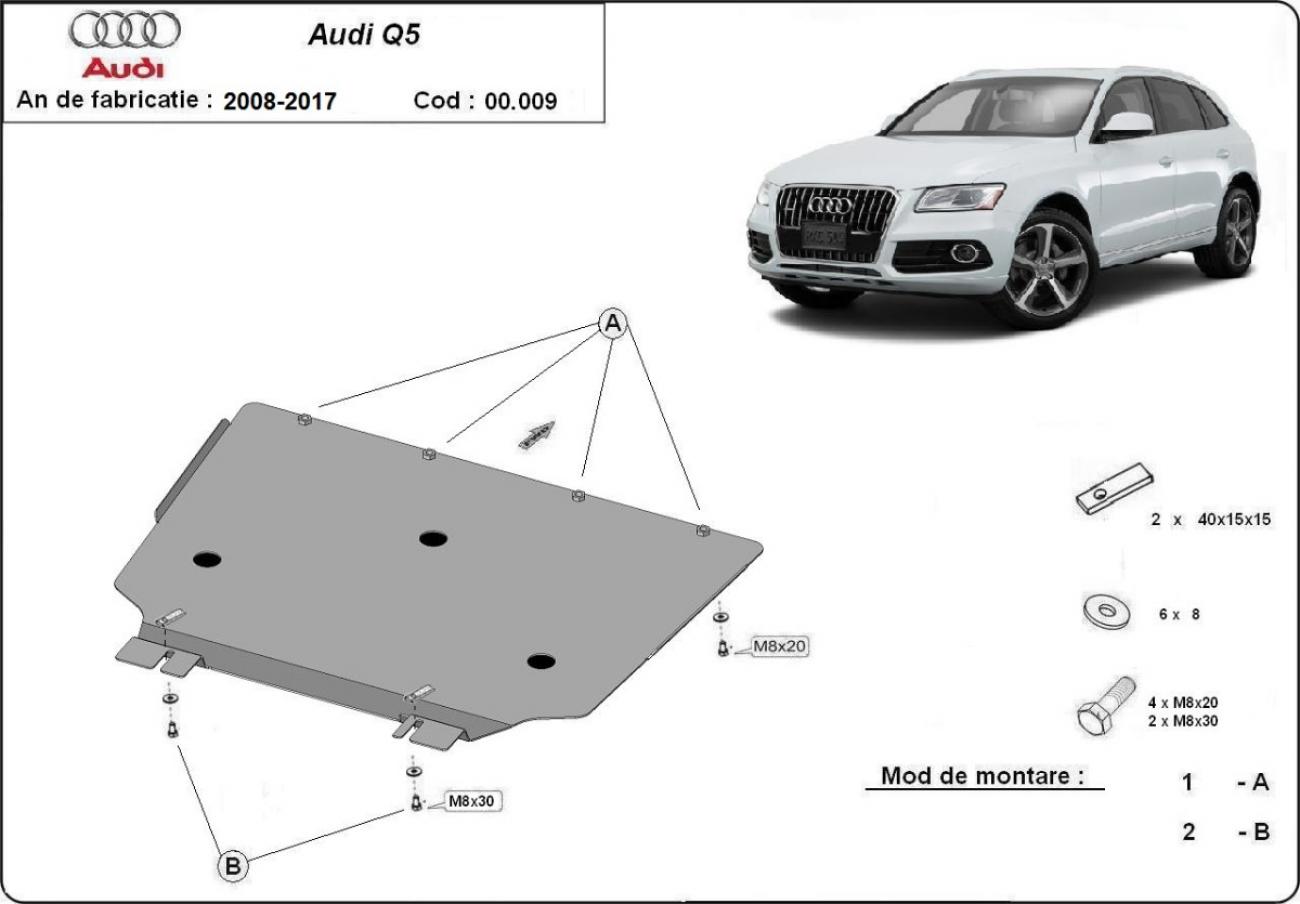 Gearbox skid plate for Audi Q5 - 2