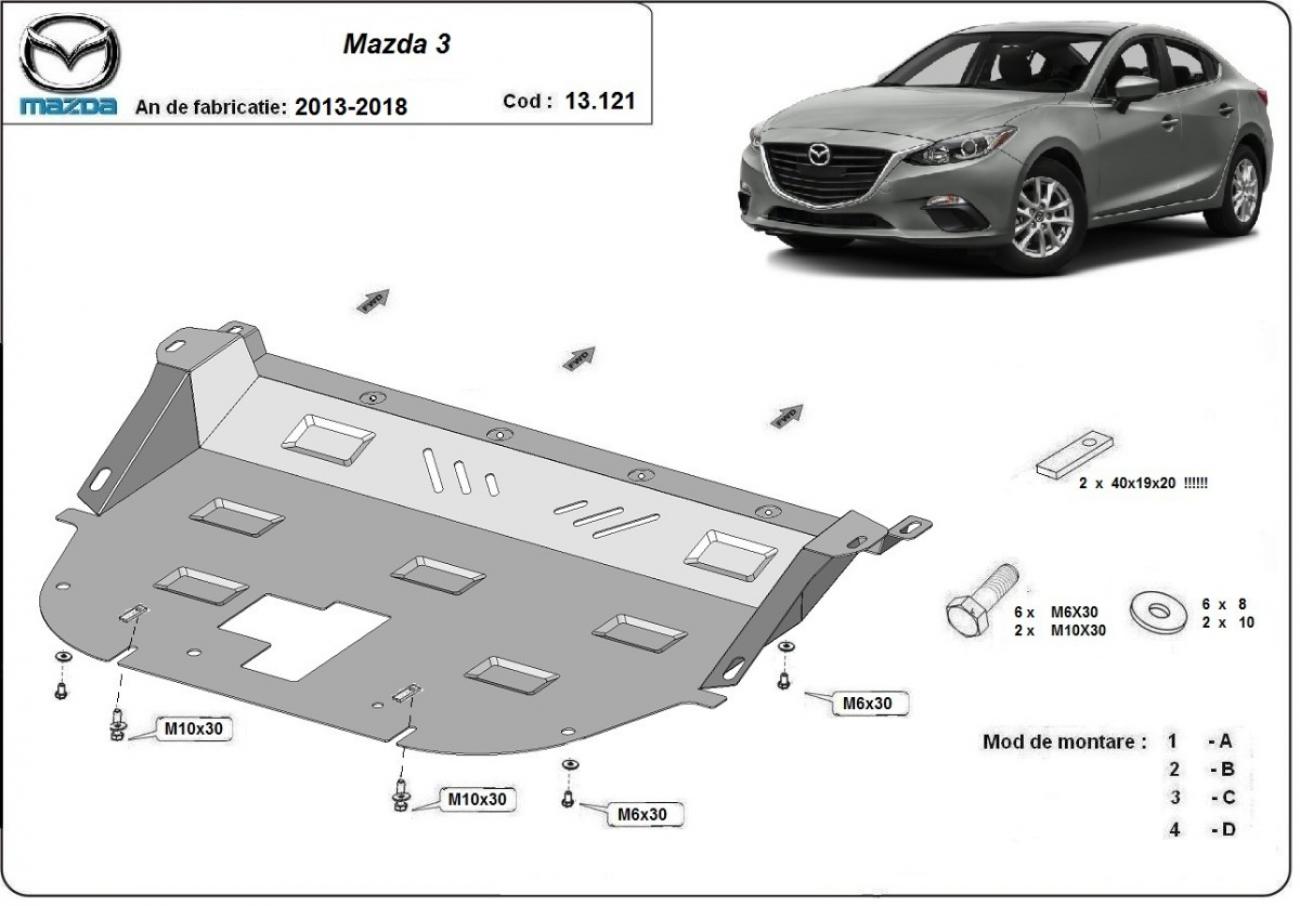 Engine skid plate Mazda 3 - 2