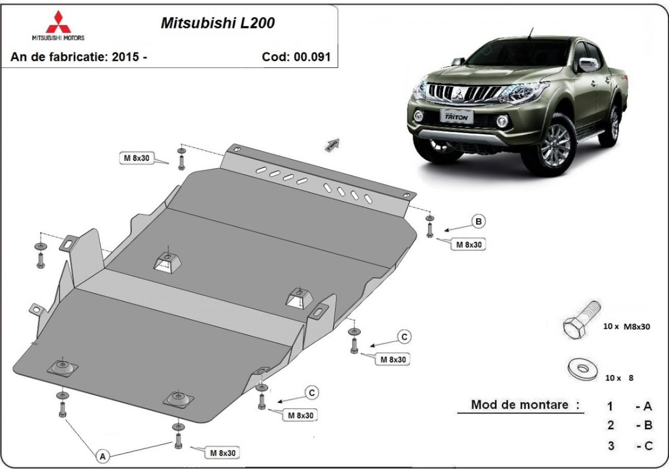 Engine skid plate Mitsubishi L200 - 2