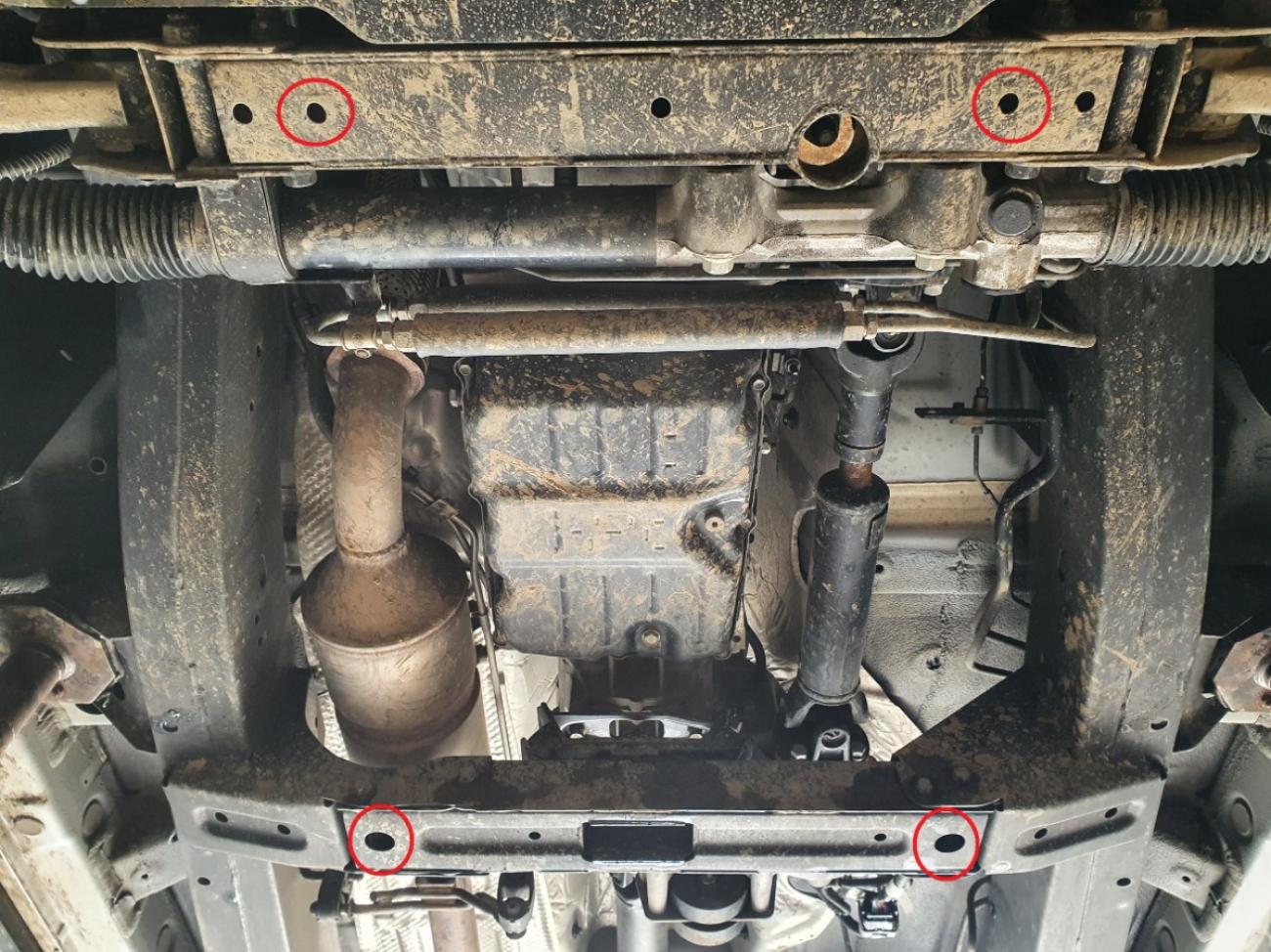 Gearbox skid plate for Ssangyong Musso Grand - 4