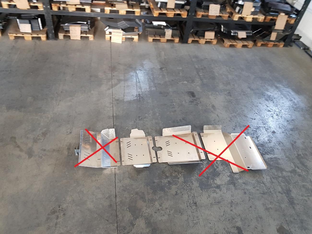 Aluminum engine skid plate Toyota Hilux Revo - 4