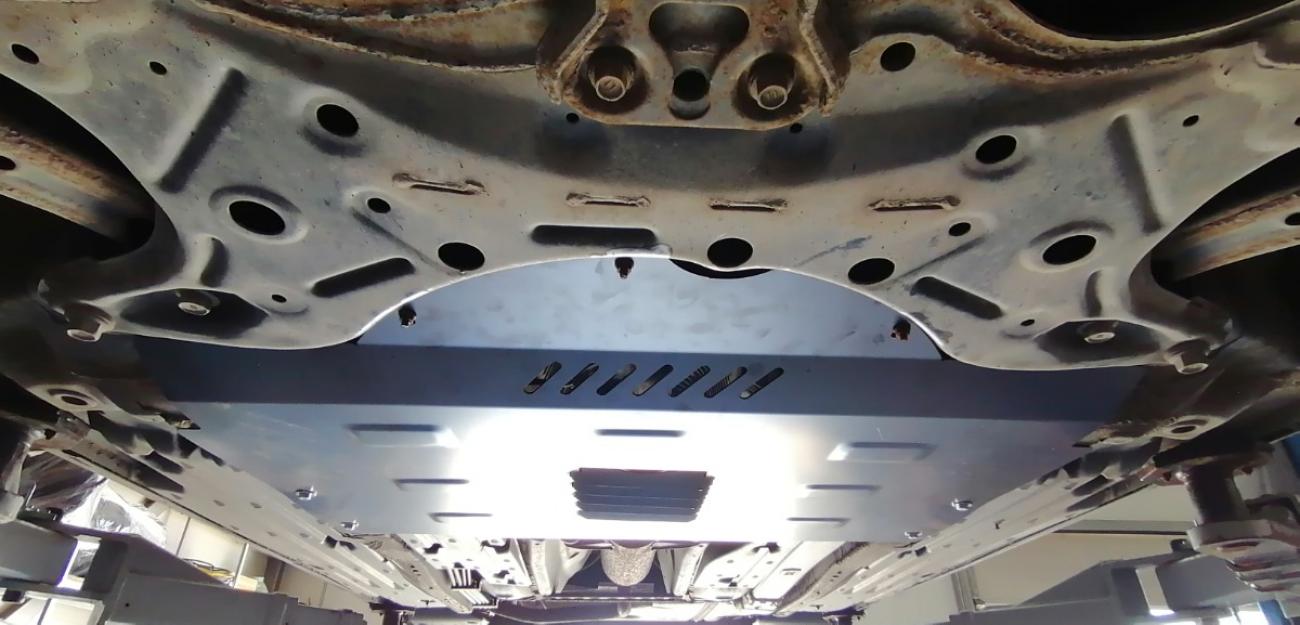 Catalytic converter anti-theft skid plate for Toyota Corolla - 6