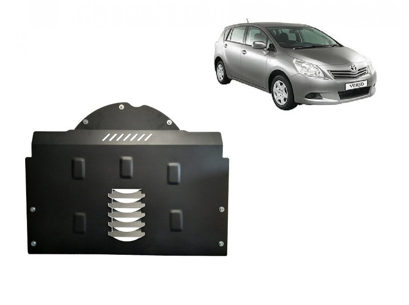 Catalytic converter anti-theft skid plate for Toyota Corolla Verso