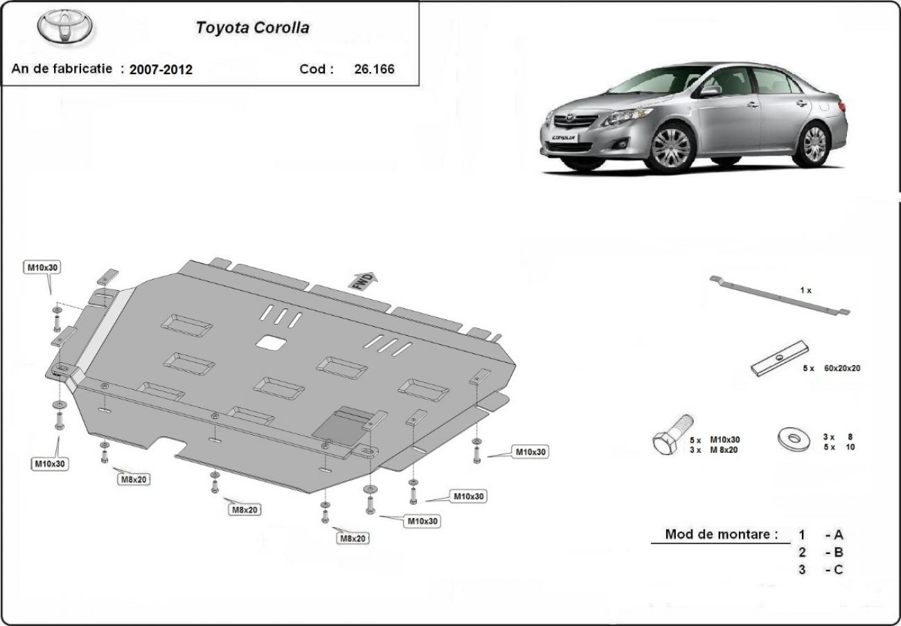 Engine skid plate Toyota Corolla - 2