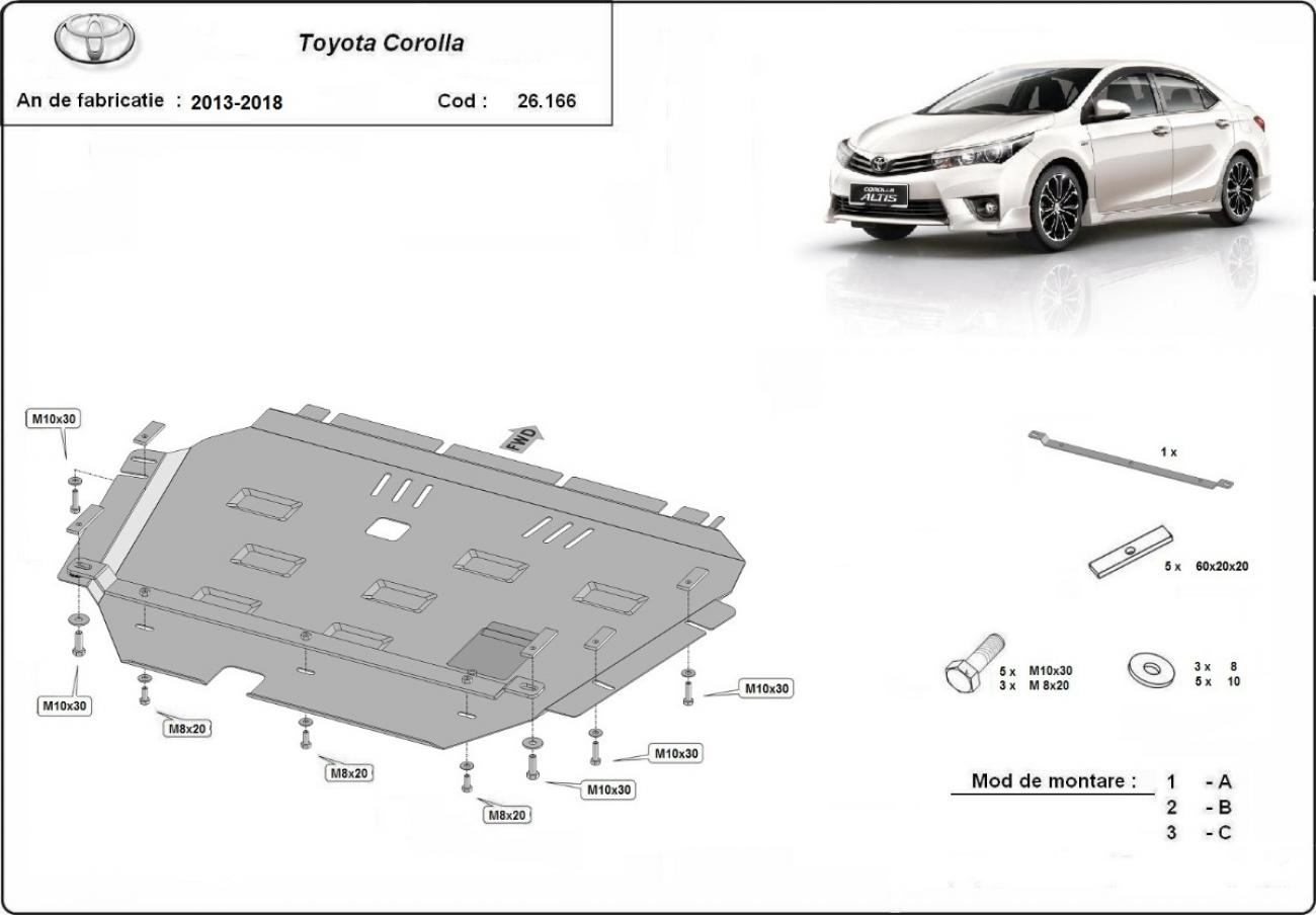 Engine skid plate Toyota Corolla - 2