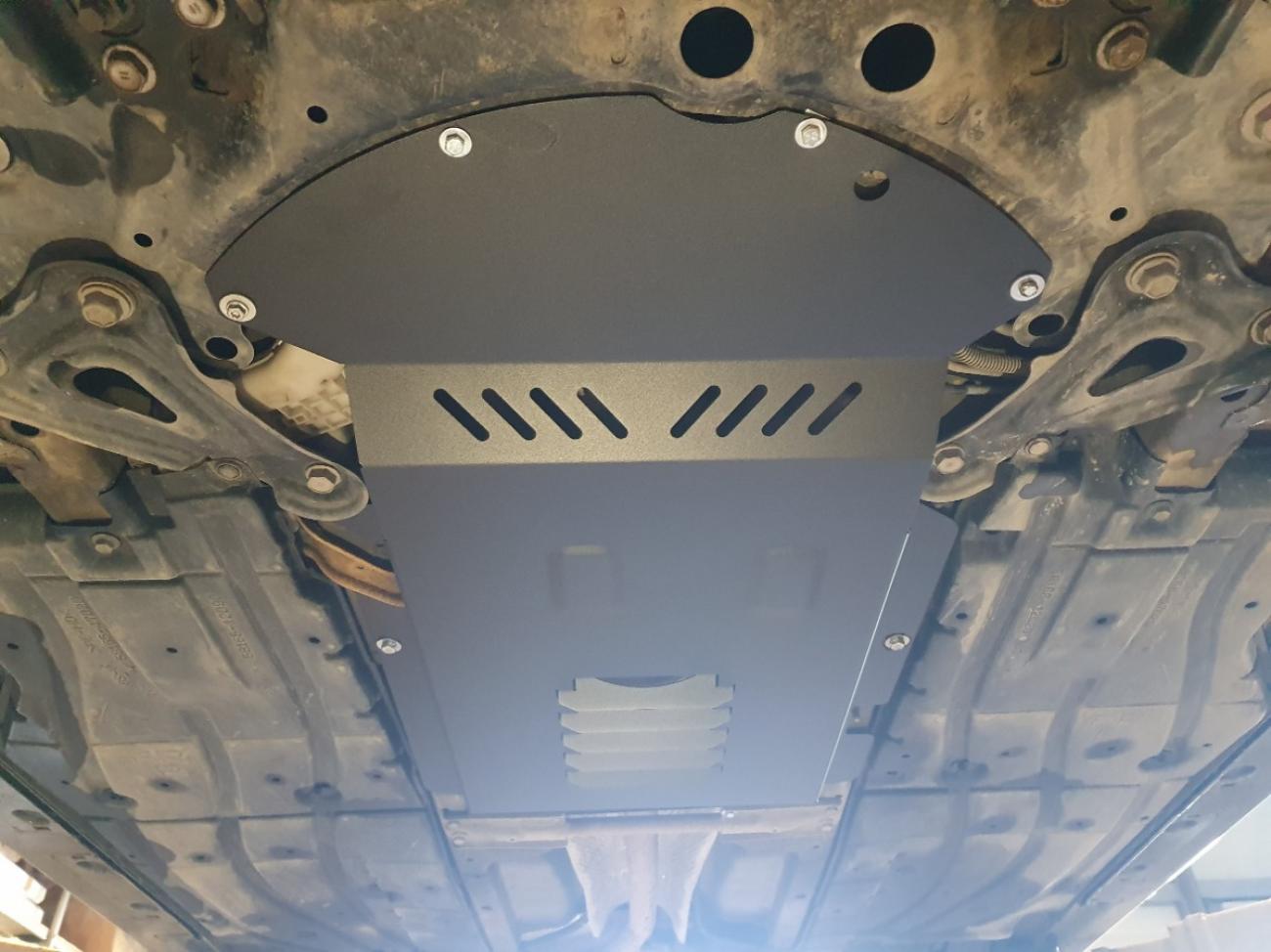 Catalytic converter anti-theft skid plate for Toyota Corolla - 5