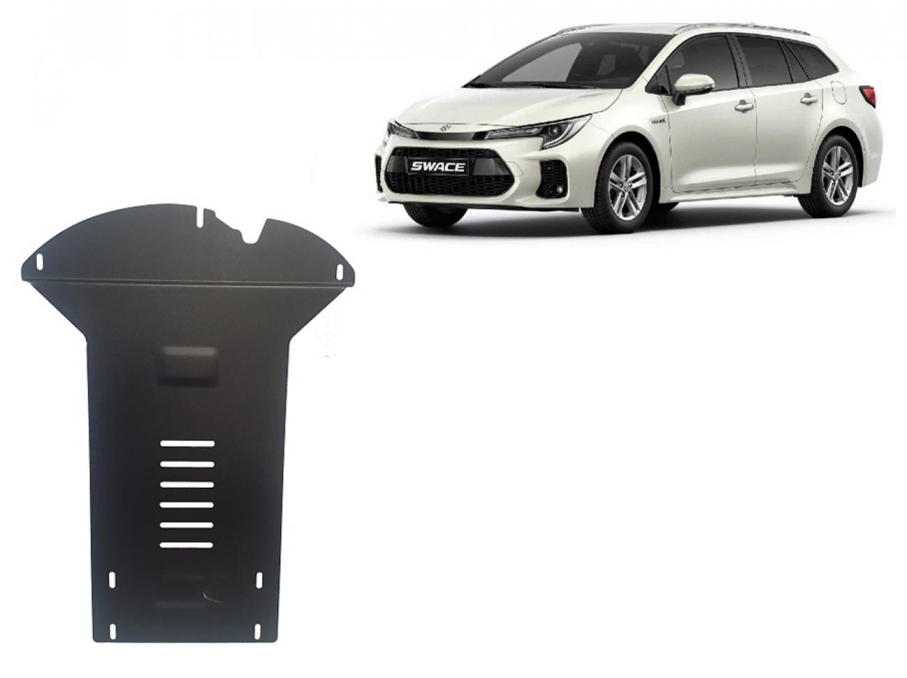 Catalytic converter anti-theft skid plate for Suzuki Swace