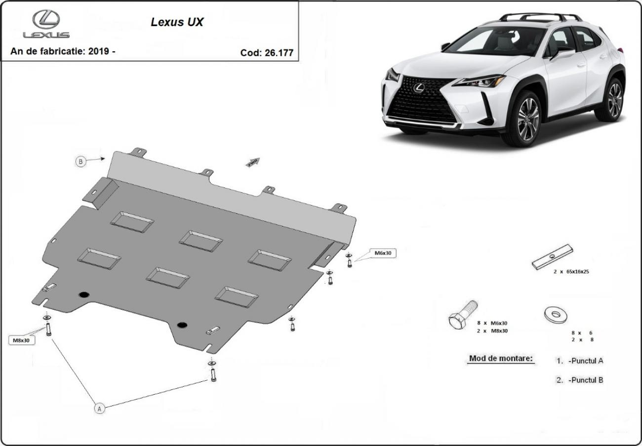 Engine skid plate Lexus UX - 2