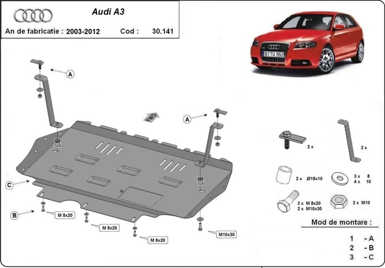 Engine skid plate Audi A3 - 2