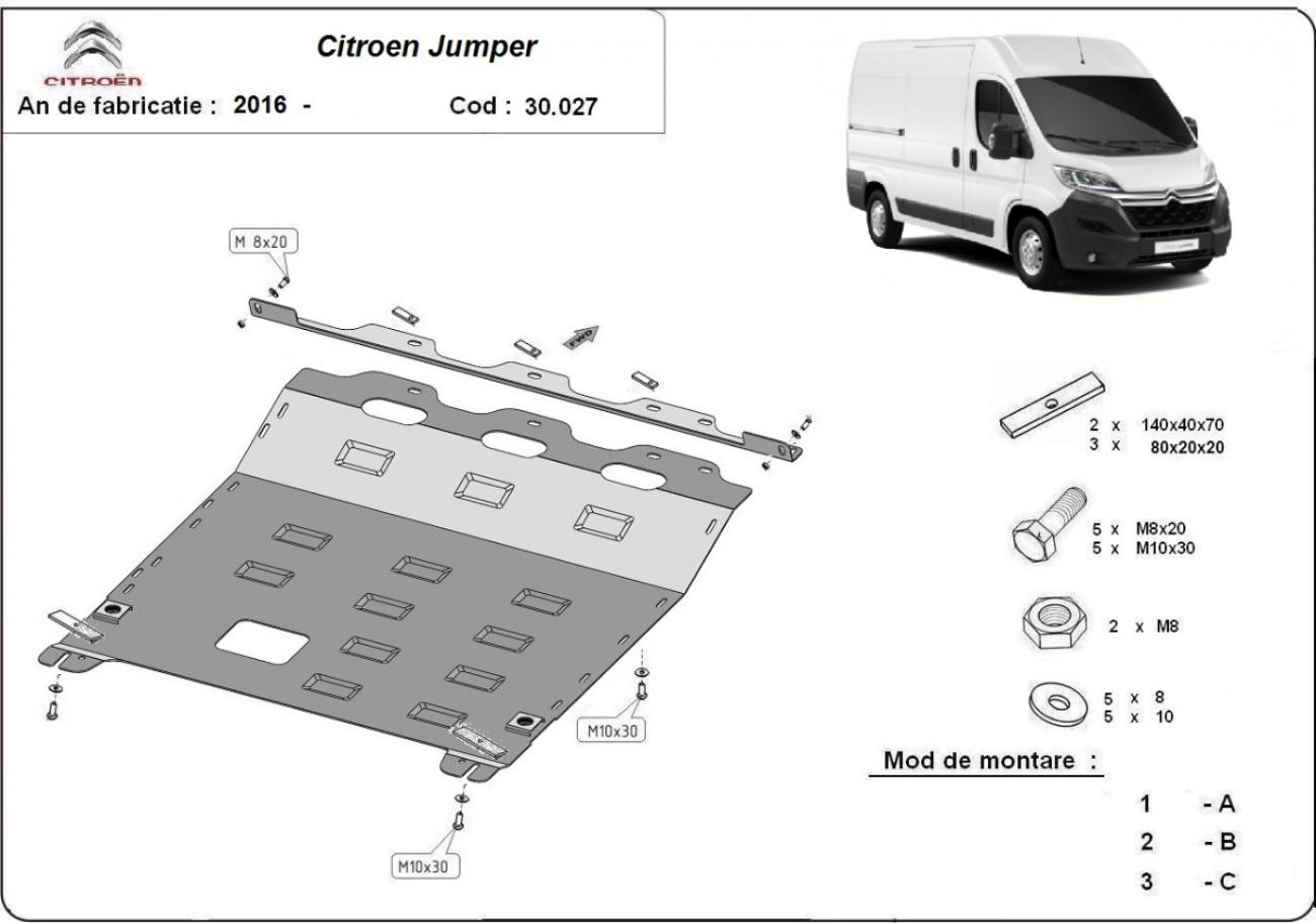 Engine skid plate Citroen Jumper - 2