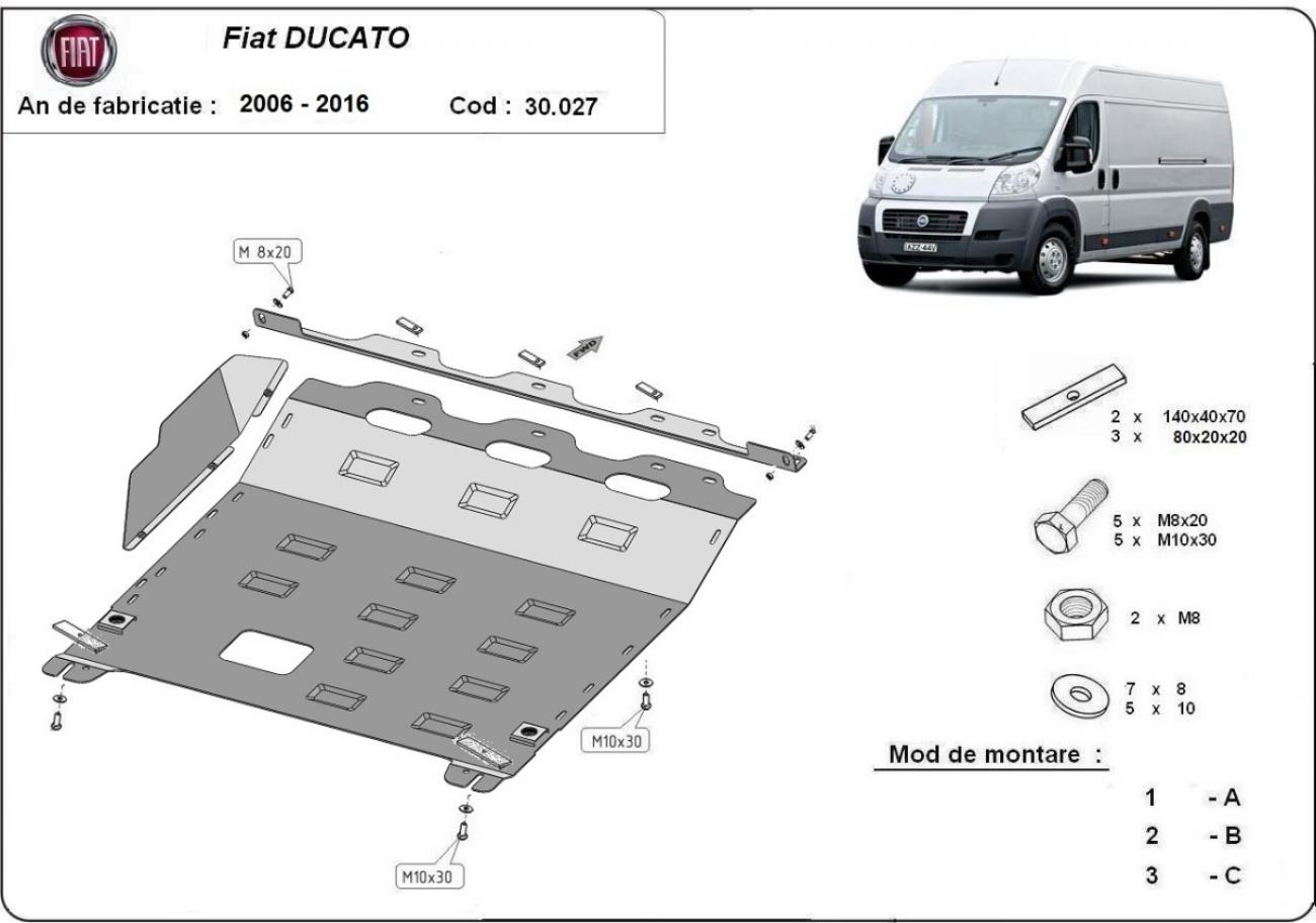 Engine skid plate Fiat Ducato - 2