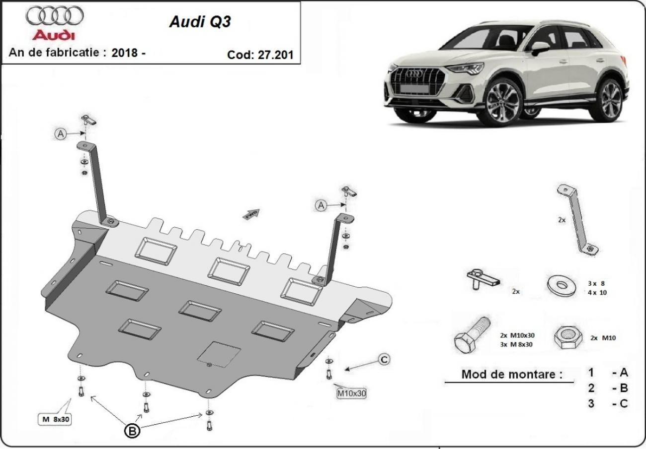 Engine skid plate Audi Q3 - 2