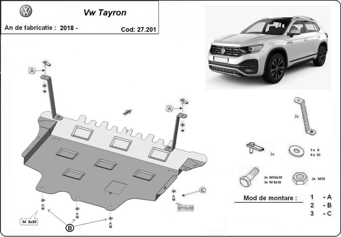 Engine skid plate VW Tayron - 2