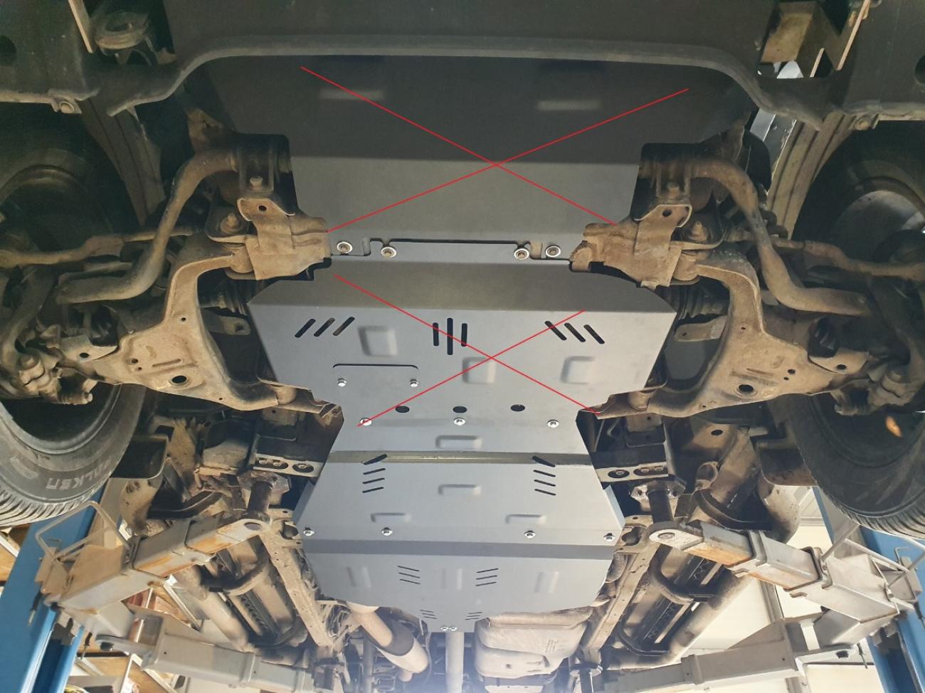 Gearbox and differential skid plate Mercedes X-Class - 9