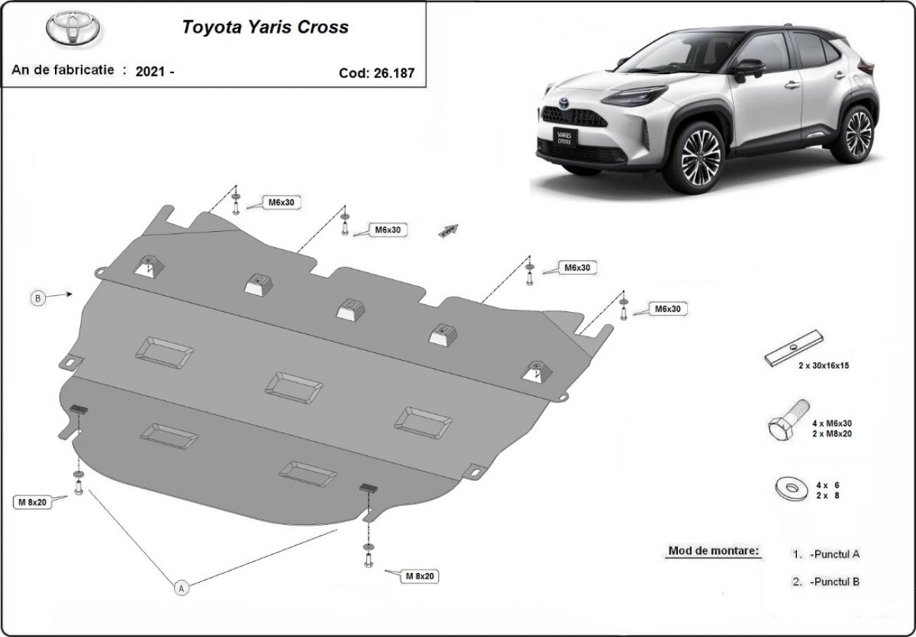 Engine skid plate Toyota Yaris Cross XP210 - 2