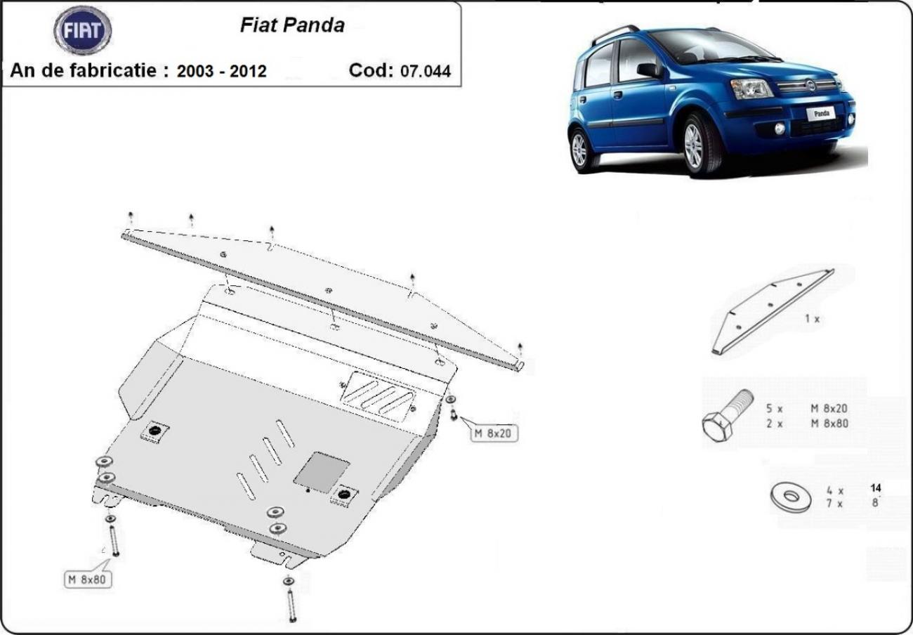 Engine skid plate Fiat Panda - 2
