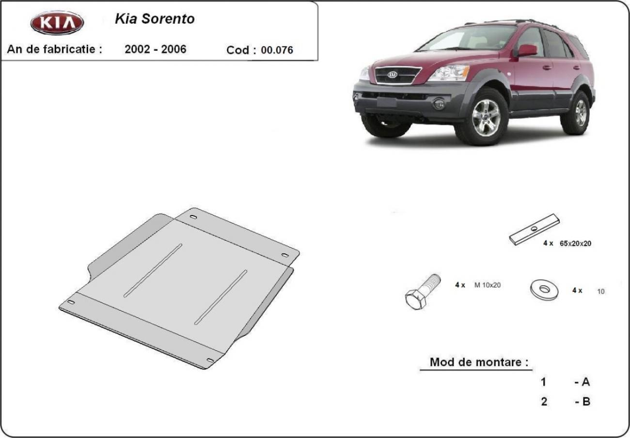 Gearbox skid plate for Kia Sorento - 2