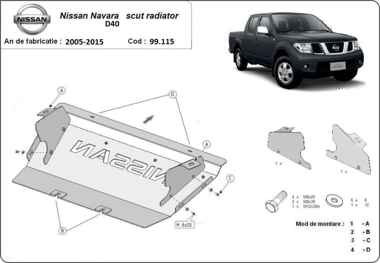 Cooler skid plate Nissan Navara - 2