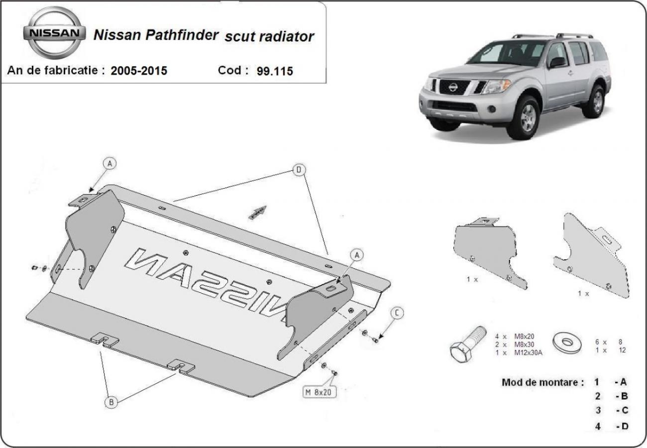 Cooler skid plate Nissan Pathfinder - 2