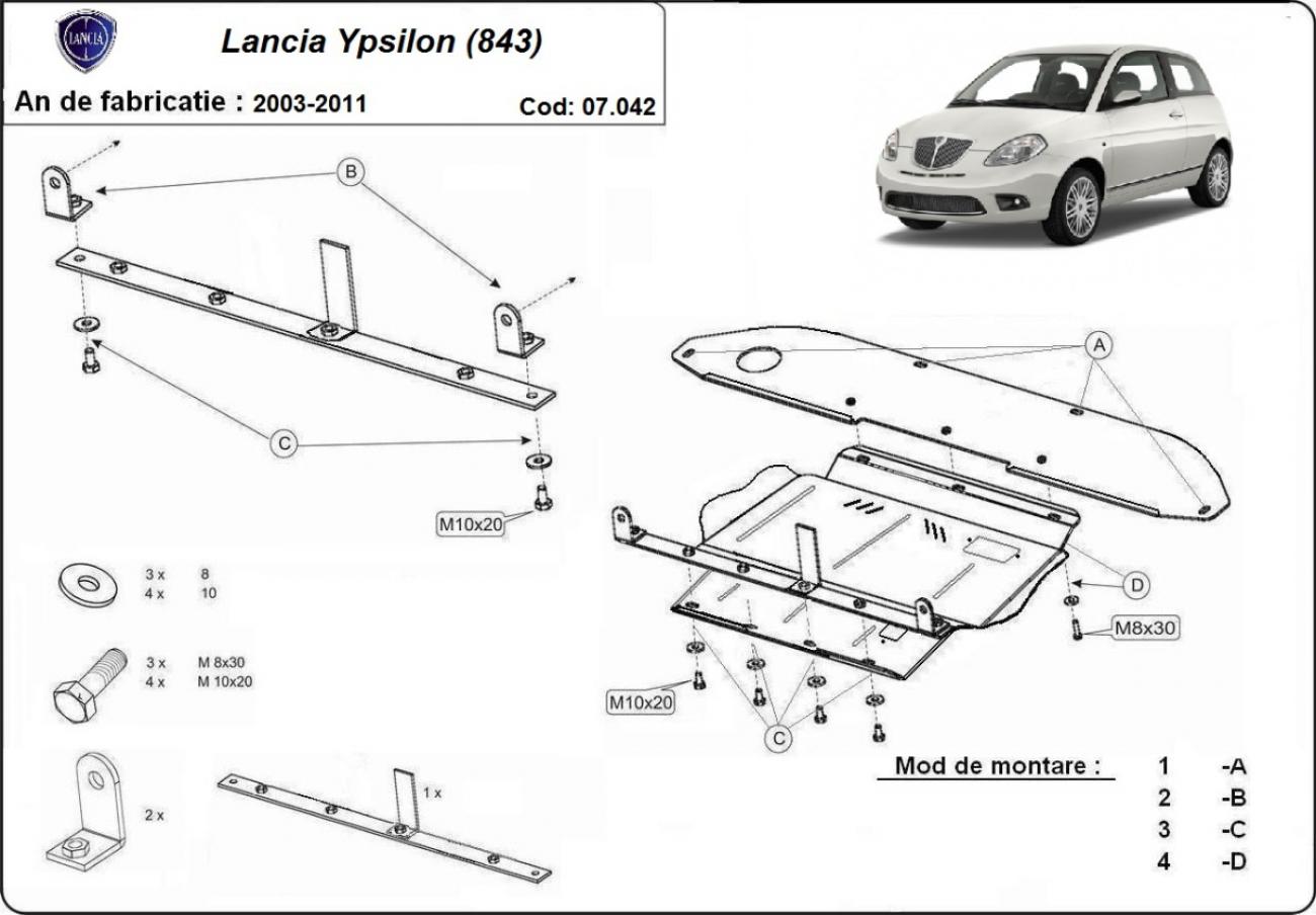 Engine skid plate Lancia Ypsilon (843) - 2