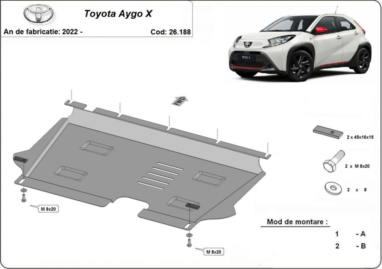 Engine skid plate Toyota Aygo X - 2