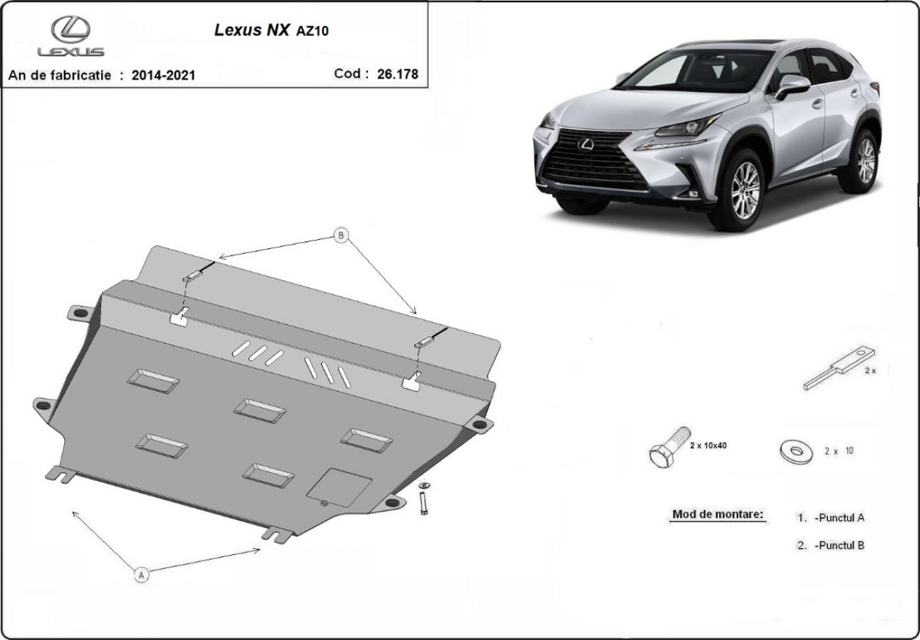 Engine skid plate Lexus NX AZ10 - 2