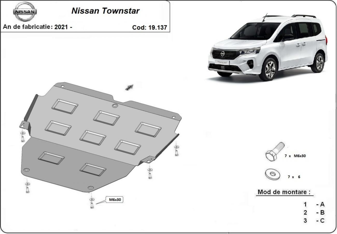 Engine skid plate Nissan Townstar - 2