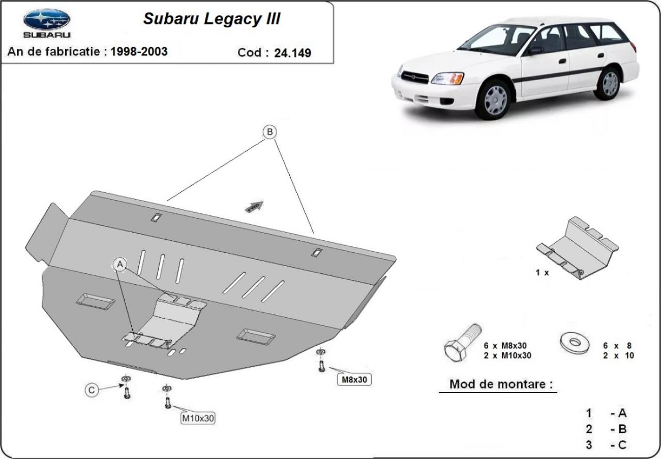 Engine skid plate Subaru Legacy III - 2