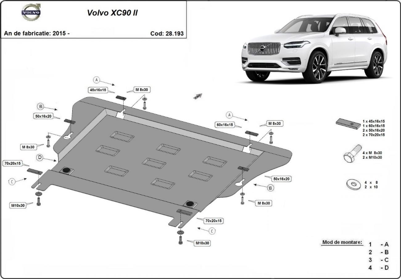 Engine skid plate Volvo XC90 - 2