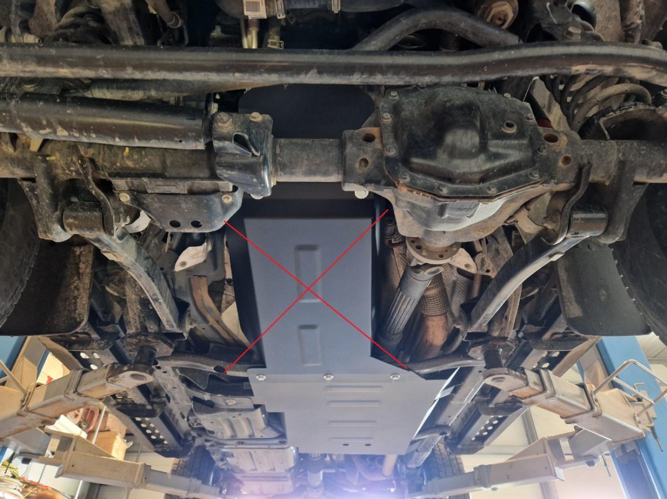 Gearbox skid plate for Jeep Wrangler - JL - 4