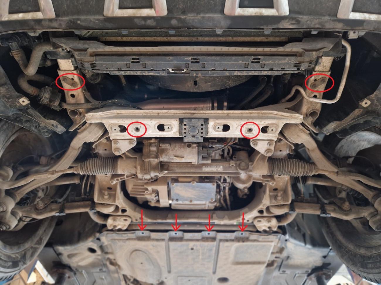 Engine skid plate Mercedes GLC Coupe X253 - 3