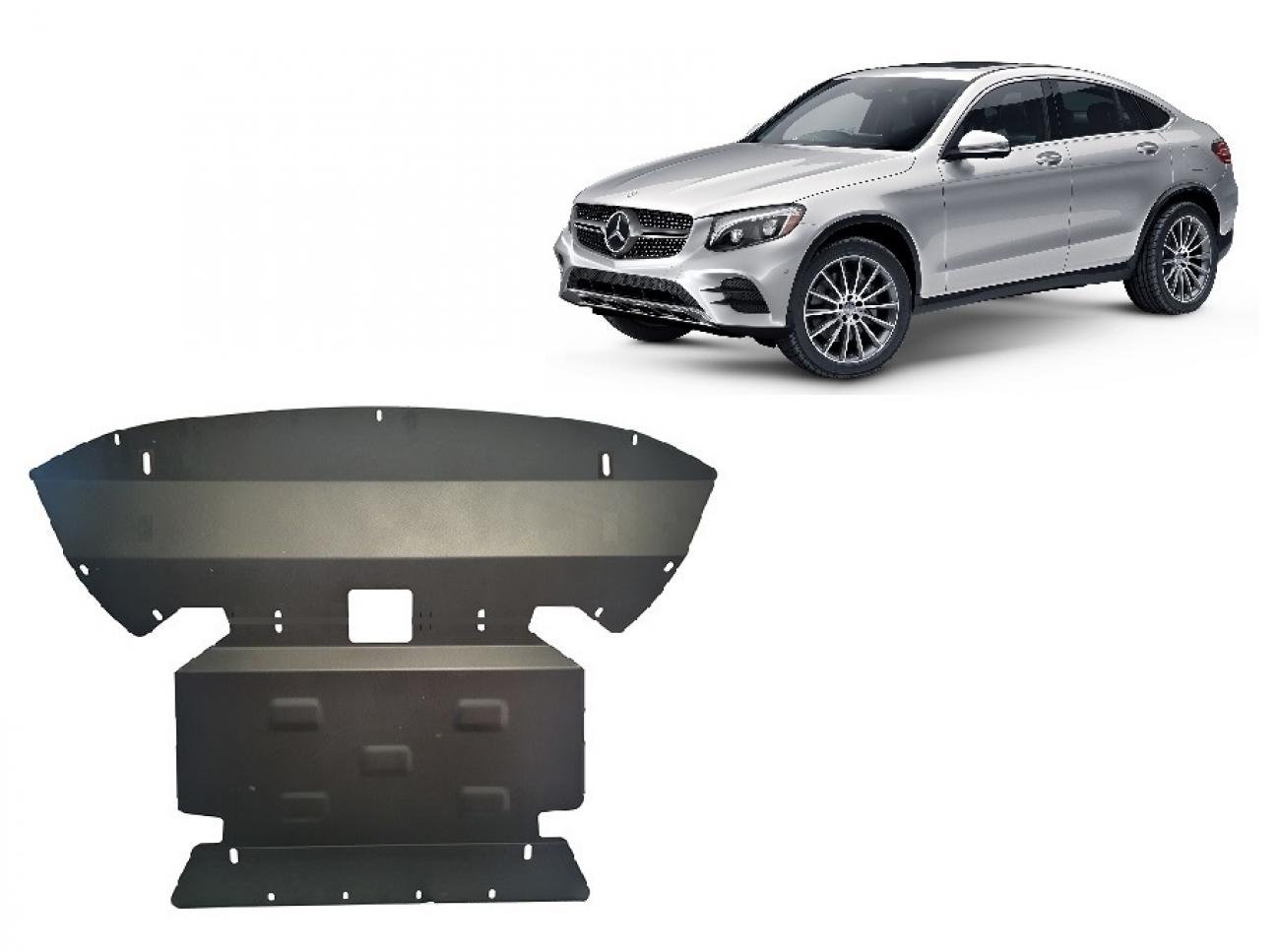 Engine skid plate Mercedes GLC Coupe X253
