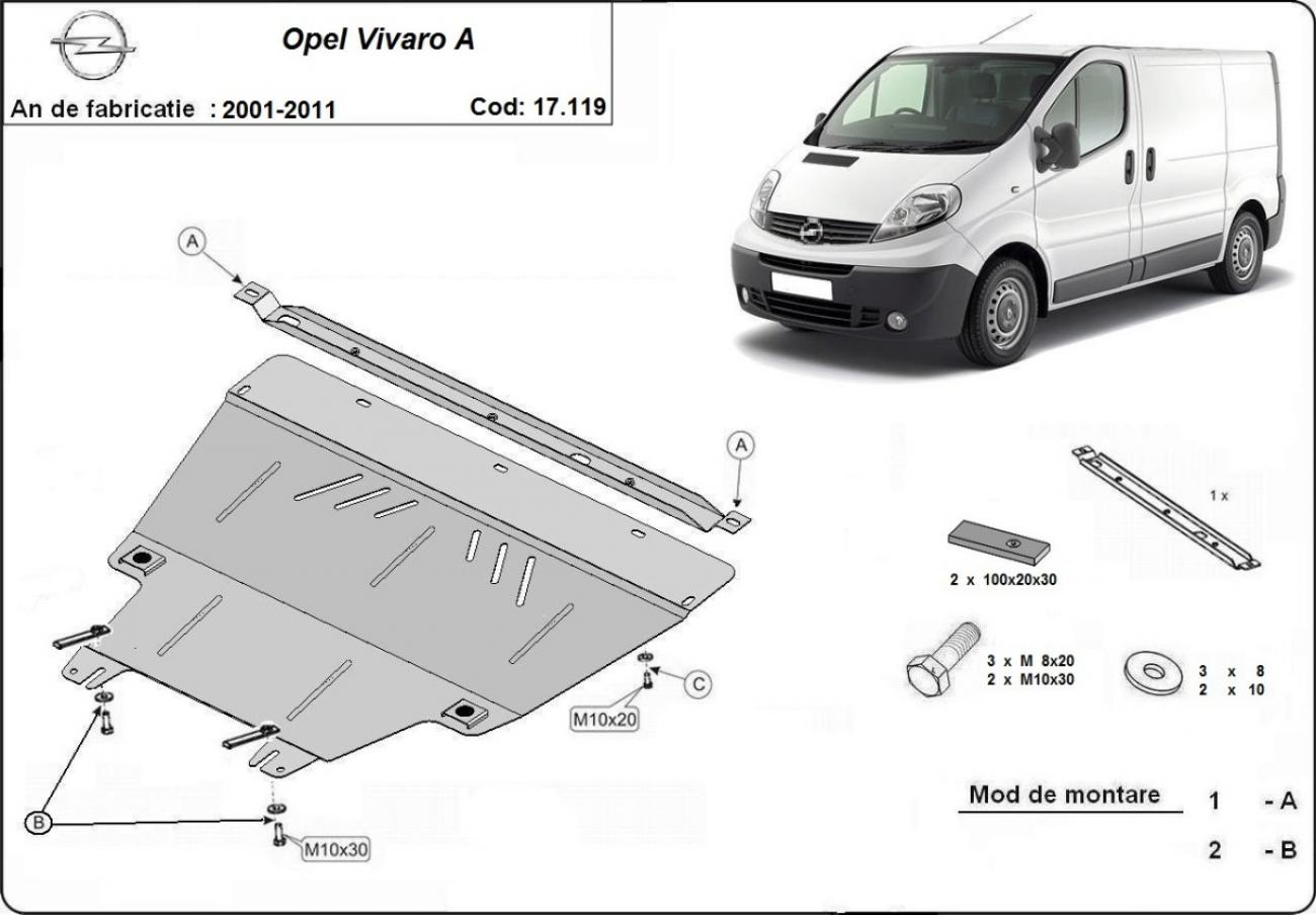 Engine skid plate Opel Vivaro - 2