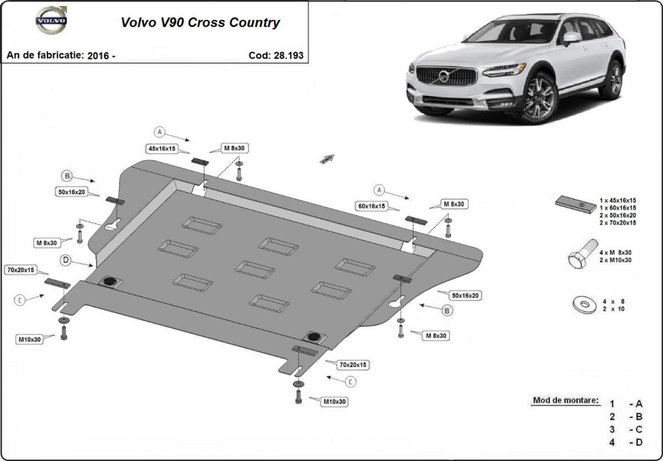 Engine skid plate Volvo V90 Cross Country - 2