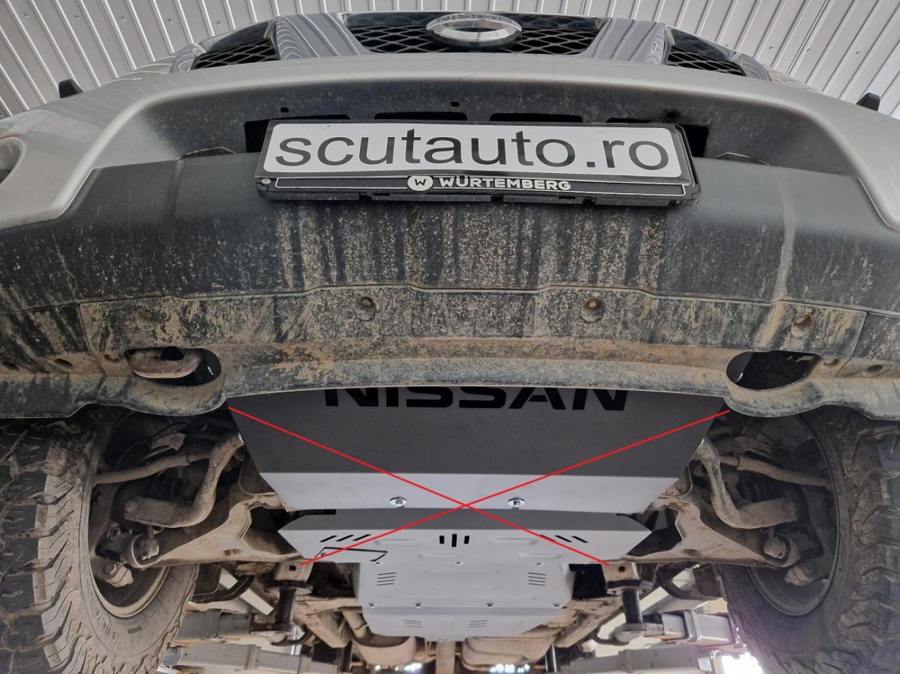 Gearbox and differential skid plate for Nissan Pathfinder - 3