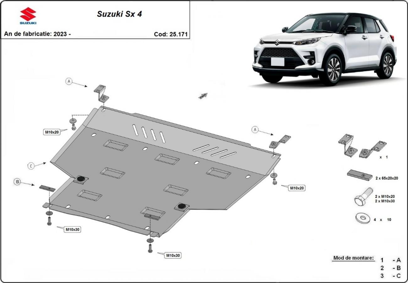 Engine skid plate Suzuki SX 4 - 2