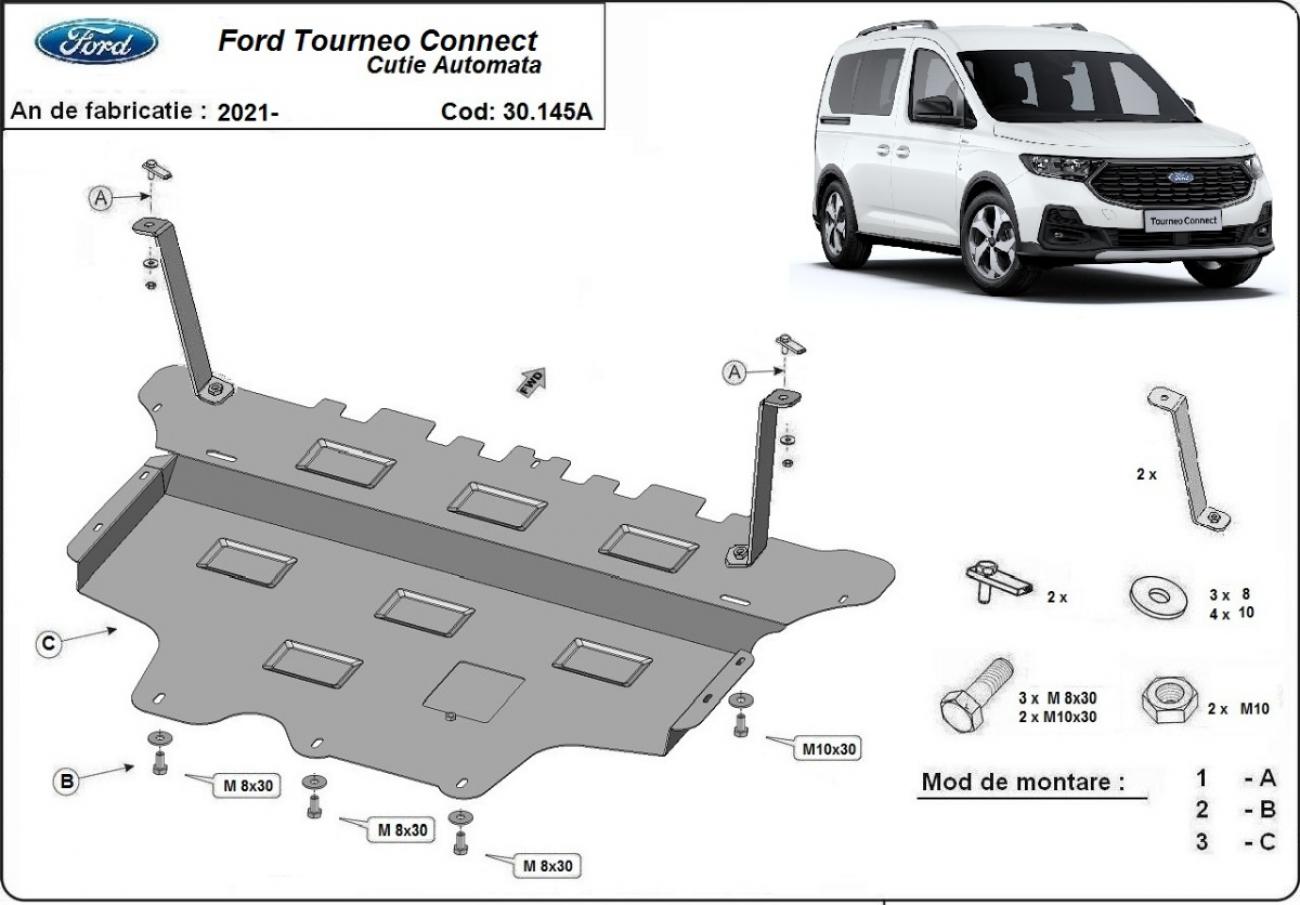 Engine skid plate Ford Tourneo Connect - automatic gearbox - 2