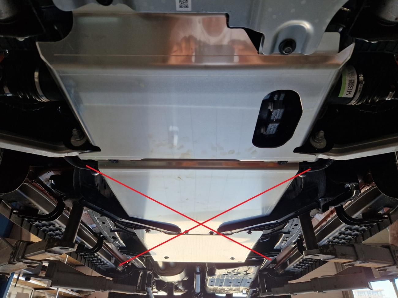 Engine and front differential skid plate Ford Ranger Raptor - Aluminium - 4