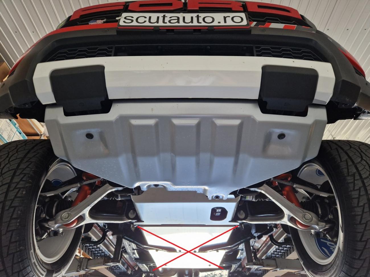 Engine and front differential skid plate Ford Ranger Raptor - Aluminium - 5