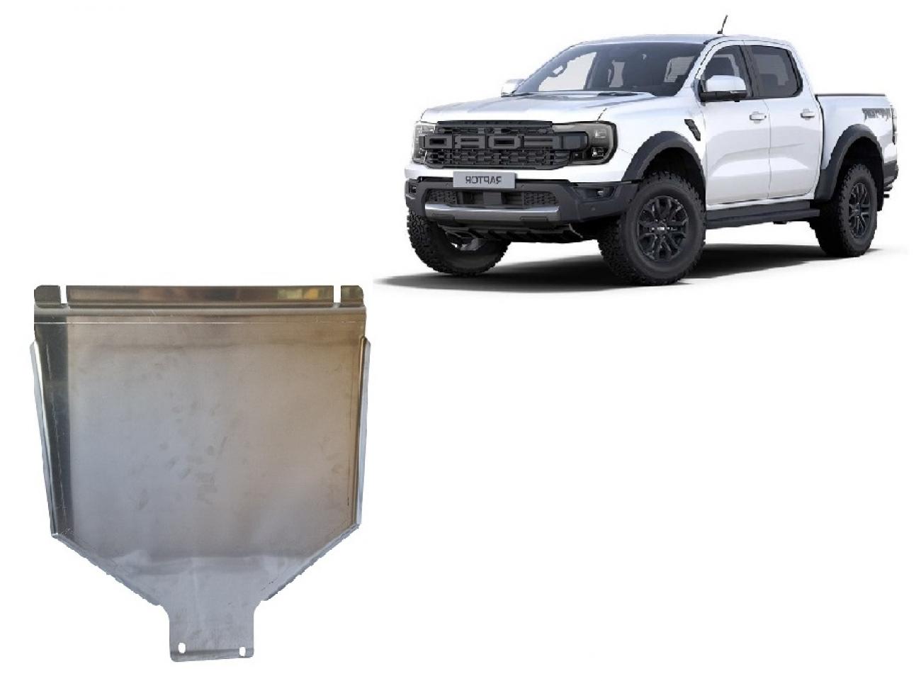 Gearbox skid plate Ford Ranger Raptor - Aluminium