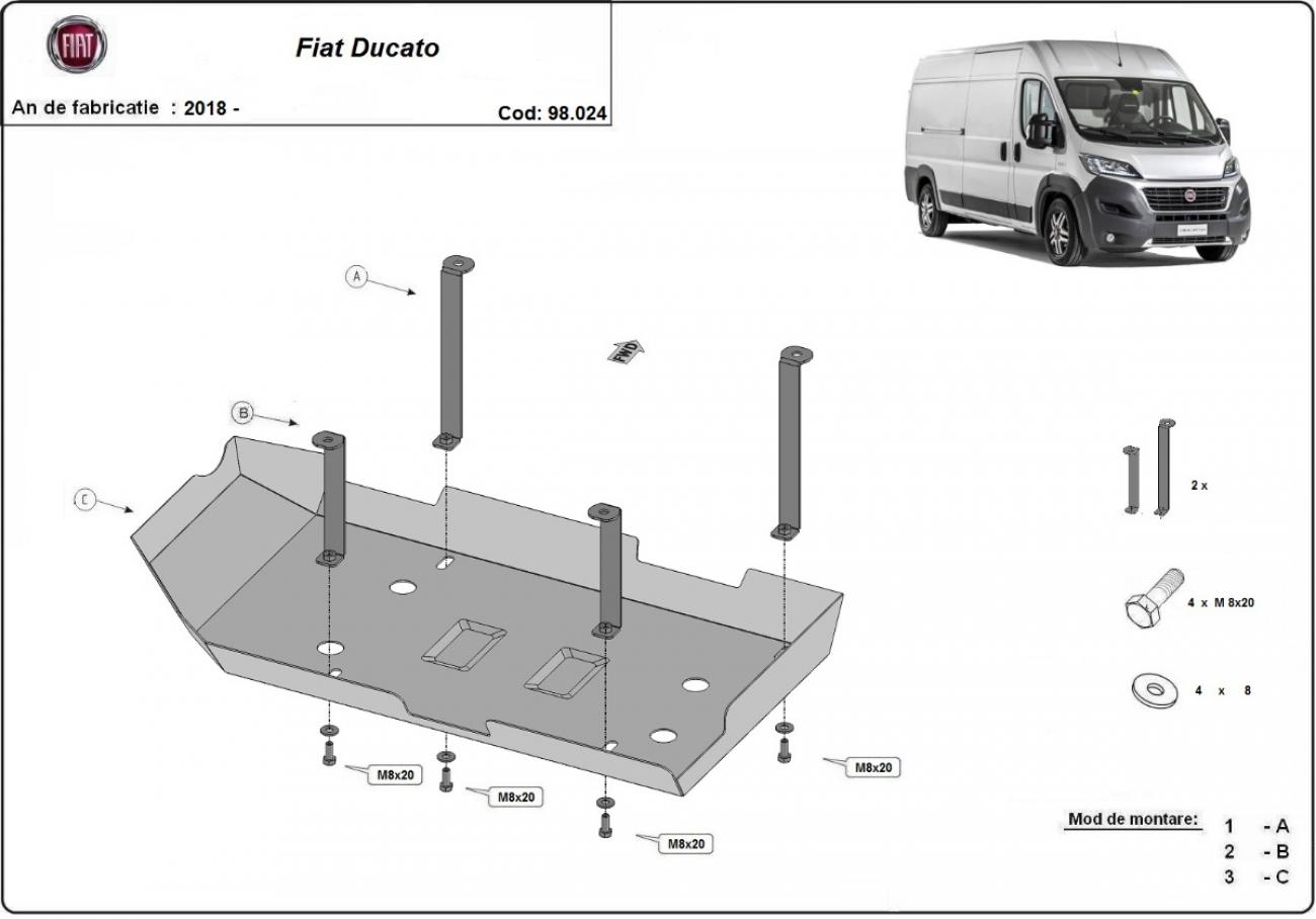 AdBlue tank skid plate Fiat Ducato - 2